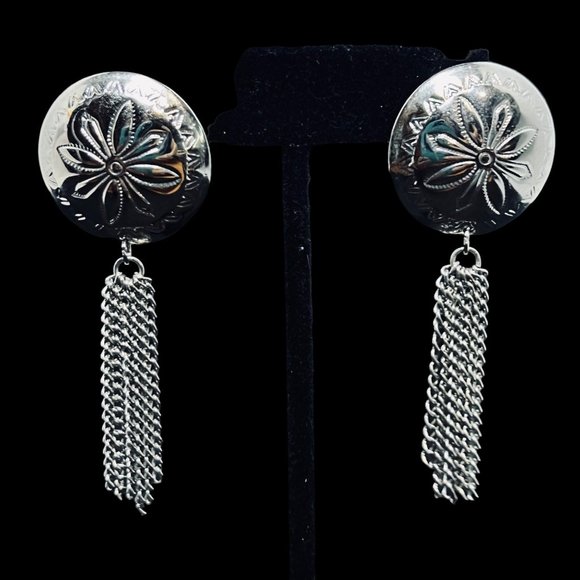 Lot Of 6 Silver Tone Pierced Earrings (4579) - Picture 7 of 8